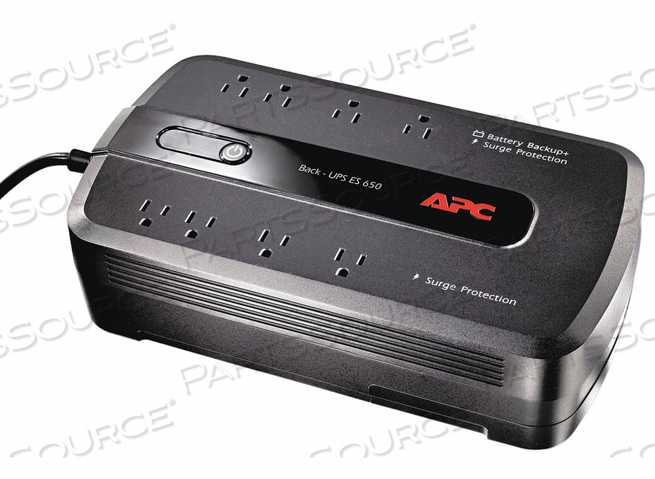 BATTERY BACKUP POWER 8 OUTLETS 650VA by APC / American Power Conversion