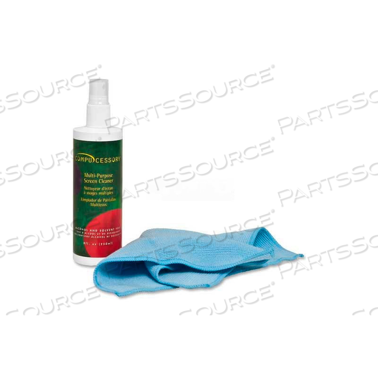 LCD SCREEN CLEANER, KIT W/MICROFIBER CLOTH & 8 OZ. SPRAY - CCS 