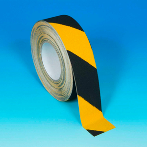 ANTI SLIP TAPE, BLACK/YELLOW, 2" X 60', 60 GRIT by Heskins LLC