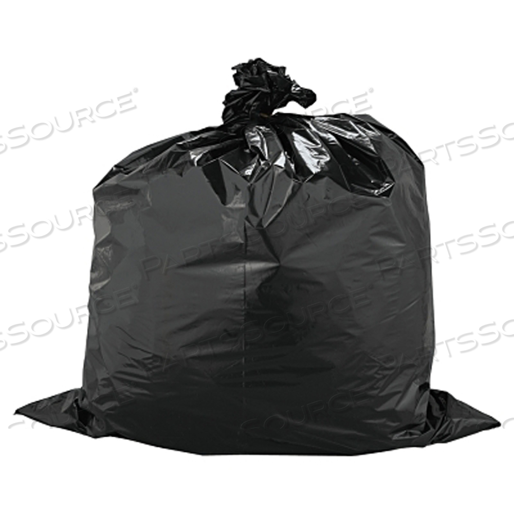 FLEX-O-BAG TRASH CAN LINERS AND CONTRACTOR BAGS, 33 GAL, 1.5 MIL, 33 IN X 40 IN, BLACK, HIGH COUNT INDUSTRIAL LINER by Warp Brothers