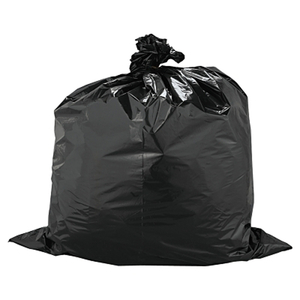 FLEX-O-BAG TRASH CAN LINERS AND CONTRACTOR BAGS, 33 GAL, 1.5 MIL, 33 IN X 40 IN, BLACK, HIGH COUNT INDUSTRIAL LINER by Warp Brothers