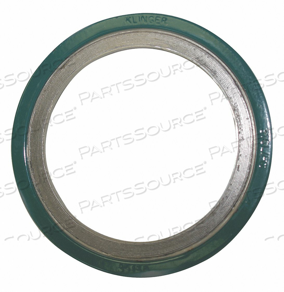 SPIRAL WOUND FLANGE GASKET, GRAPHITE FILLER, 304 STAINLESS STEEL WINDING, FOR 18 IN PIPE by Klinger