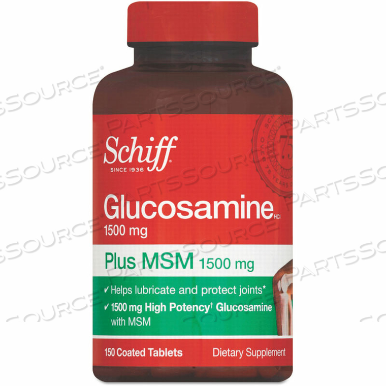 GLUCOSAMINE PLUS MSM TABLET, 150 COUNT 