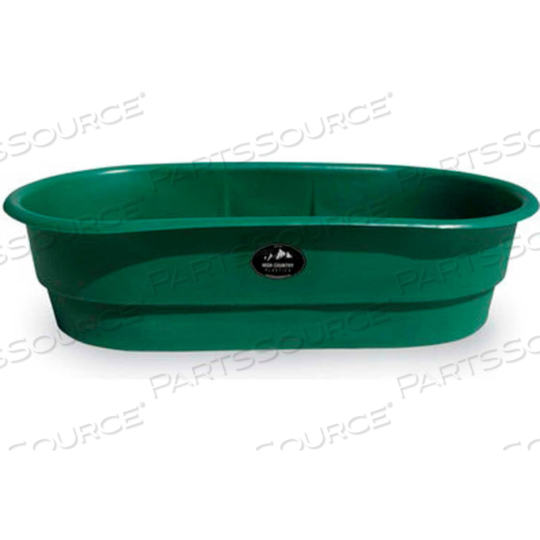STOCK TANK W-55 55 GALLONS, 51-1/2"L X 27-1/2"W X 13"H, GREEN by High Country Plastics STOCK TANK W-55 55 GALLONS, 51-1/2"L X 27-1/2"W X 13"H, GREEN by High Country Plastics