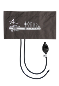 THIGH 2-PIECE BLOOD PRESSURE CUFF, 2 TUBE LF, BROWN, INFL BULB X NO CONN by Amico Accessories