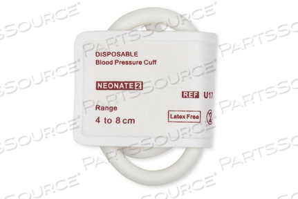 DISPOSABLE NIBP PATIENT CUFF, #2, NON WOVEN FABRIC, WHITE, NEONATAL PATIENT, MEETS CE, FDA, ROHS, TUV 