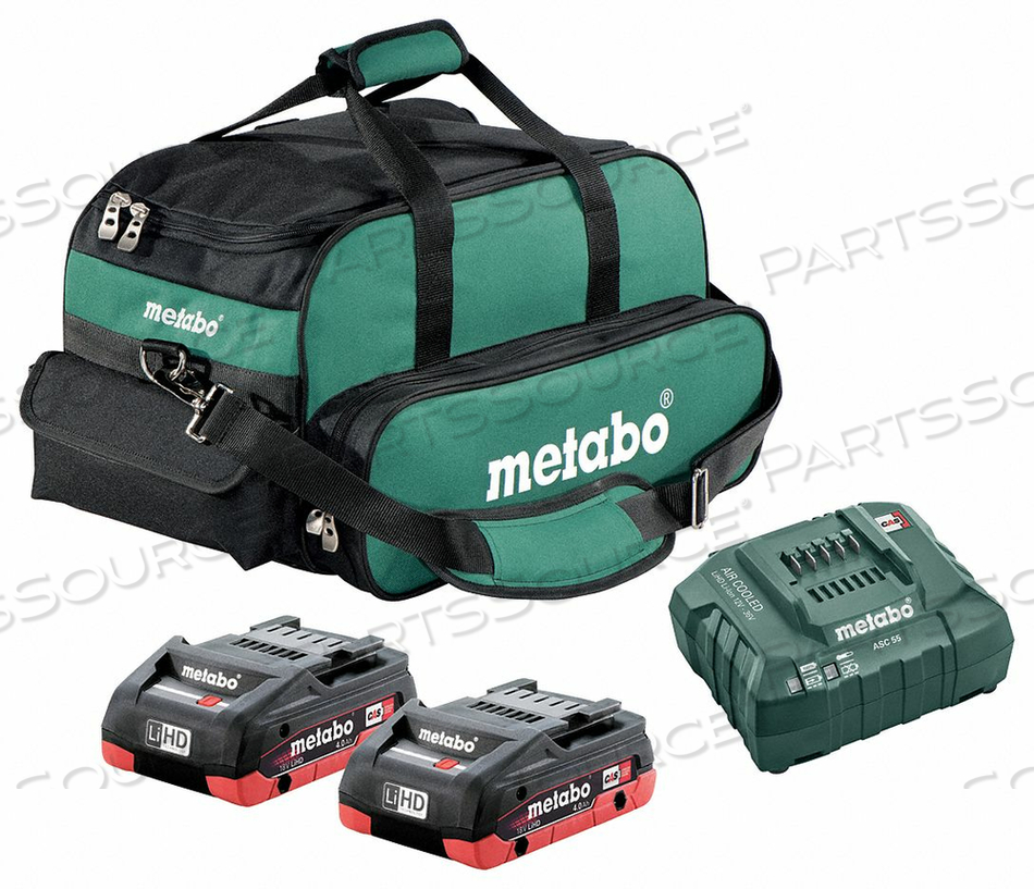 BATTERY AND CHARGER KIT 18.0V LI-ION by Metabo BATTERY AND CHARGER KIT 18.0V LI-ION by Metabo