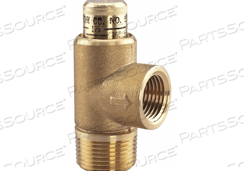 ADJUSTABLE RELIEF VALVE 1/2 IN 175 PSI by Watts Regulator Co. ADJUSTABLE RELIEF VALVE 1/2 IN 175 PSI by Watts Regulator Co.