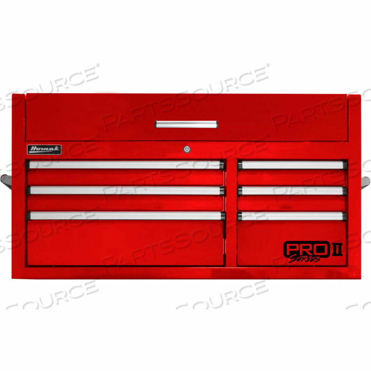 PRO II SERIES 40-1/2"W X 24-1/4"D X 21-3/8"H 6 DRAWER RED TOOL CHEST by Homak Manufacturing