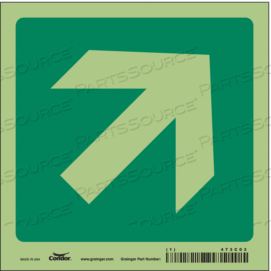 SAFETY SIGN 6 W 6 H 0.010 THICKNESS 
