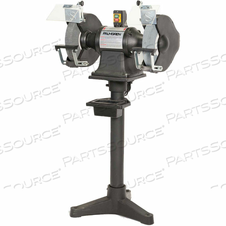 PALMGREN BENCH GRINDER W/PEDESTAL FLOOR STAND, 12" WHEEL DIA, 2HP, 220V by C.H. Hanson PALMGREN BENCH GRINDER W/PEDESTAL FLOOR STAND, 12" WHEEL DIA, 2HP, 220V by C.H. Hanson
