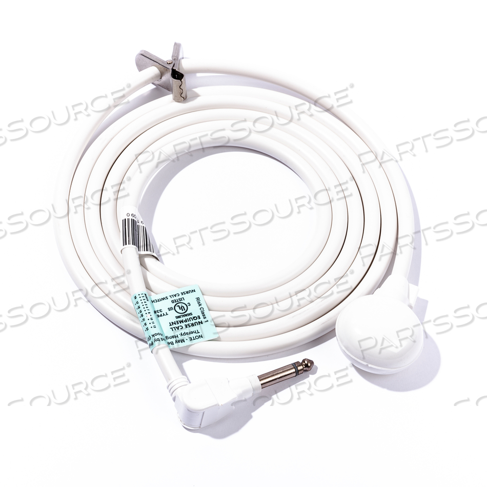 PNEUMATIC EC CALL CORD PRESSCALL STANDARD 1/4 IN PHONO PLUG 8 FT by Anacom MedTek