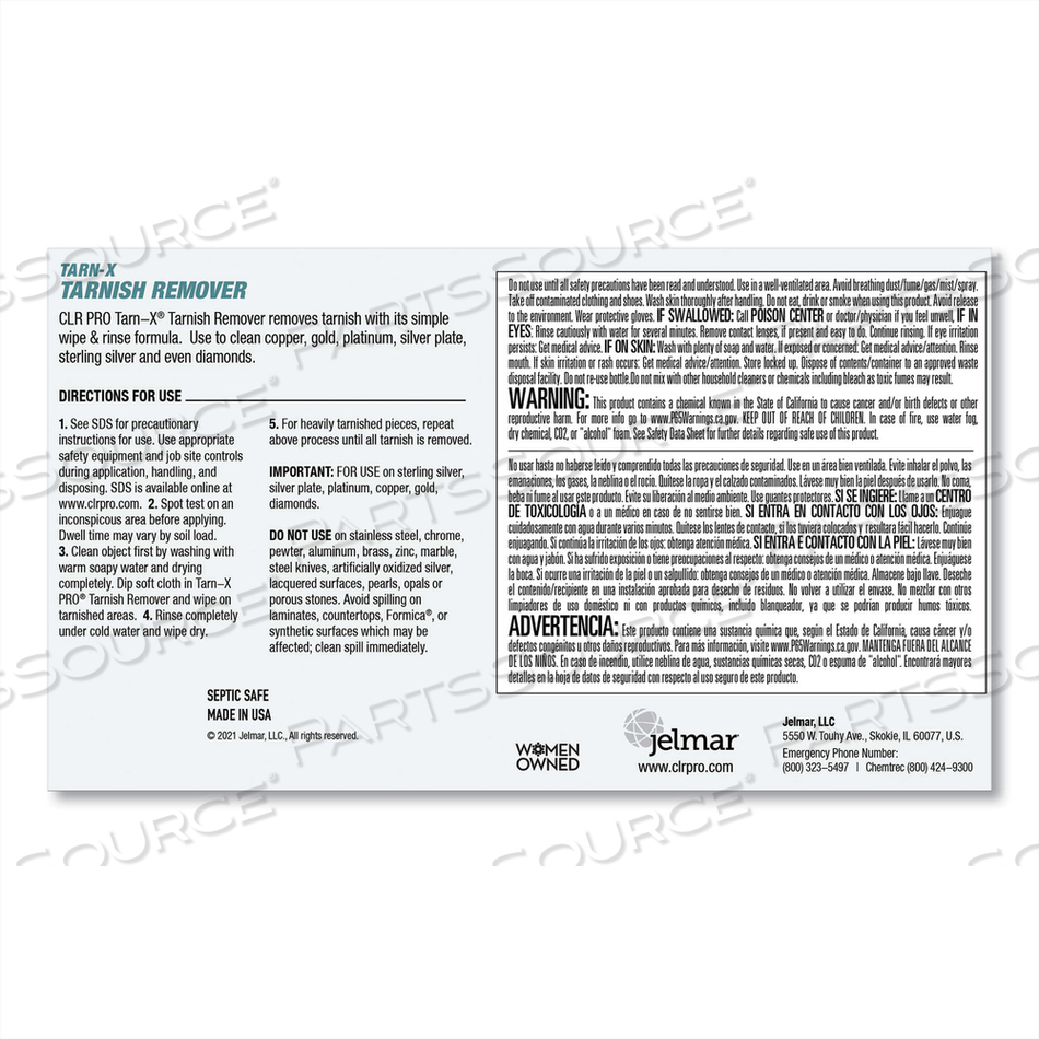 TARNISH REMOVER, 1 GAL BOTTLE by Tarn-X TARNISH REMOVER, 1 GAL BOTTLE by Tarn-X