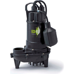 SUBMERSIBLE SUMP PUMP, CAST IRON, 1/3 HP, 3300 GPH by Eco Flo Products Inc