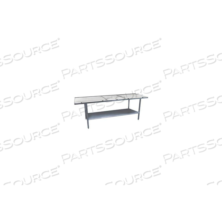 EQUIPMENT WORK TABLE - POLY TOP AND UNDERSHELF 84"W X 24"D by Winholt EQUIPMENT WORK TABLE - POLY TOP AND UNDERSHELF 84"W X 24"D by Winholt