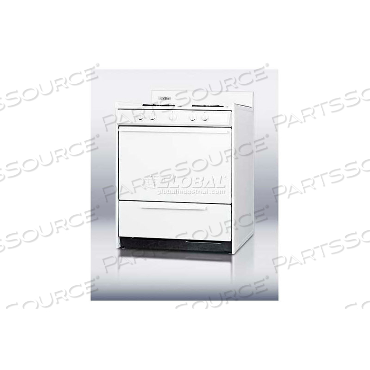 WHITE GAS RANGE, ELECTRONIC IGNITION, 30"W 