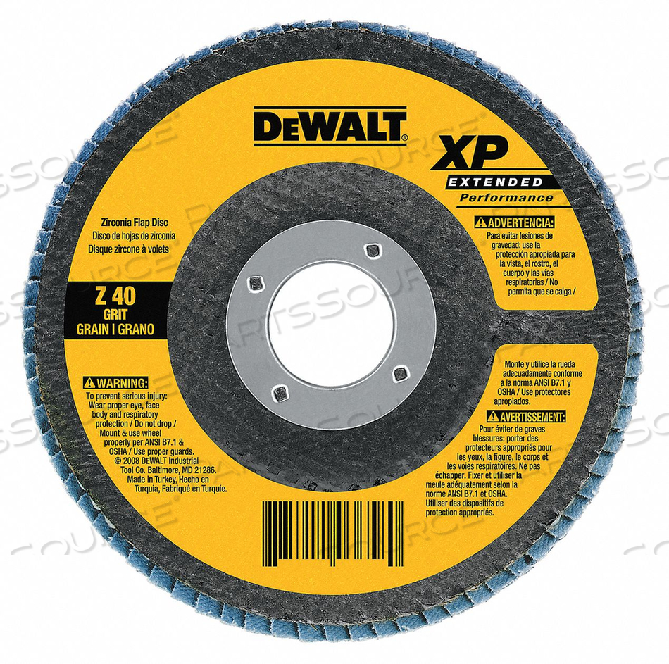 FLAP DISC 7 IN D GRIT 24 7/8 IN 