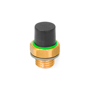 BRASS BREATHER VALVE WITH PLASTIC CAP - M12 X 1.5 THREAD - J.W. WINCO by J.W. Winco