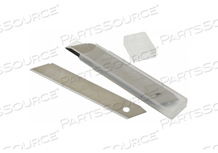 SNAP-OFF BLADE 18MM W CARBON STEEL PK10 by Ability One SNAP-OFF BLADE 18MM W CARBON STEEL PK10 by Ability One