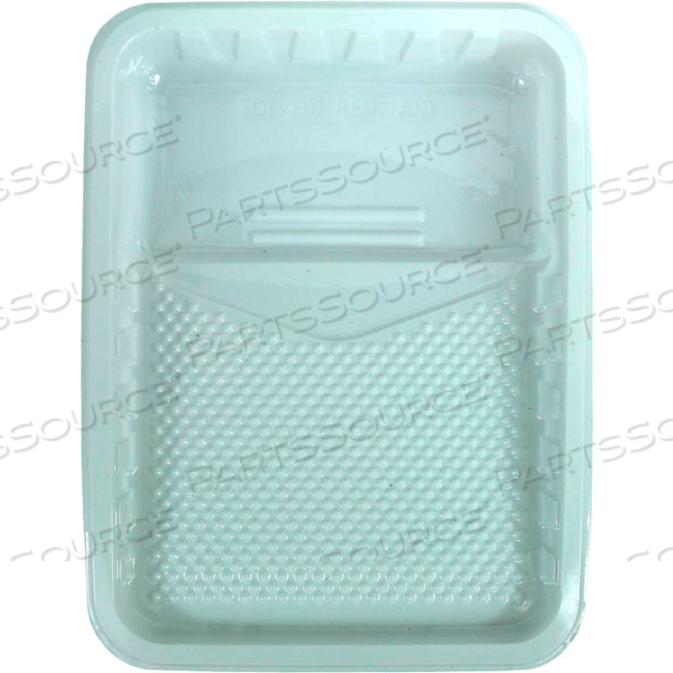 ROLLERLITE WHITE PLASTIC LINER METAL PAINT TRAY, 48/CASE by Quali-Tech Mfg ROLLERLITE WHITE PLASTIC LINER METAL PAINT TRAY, 48/CASE by Quali-Tech Mfg