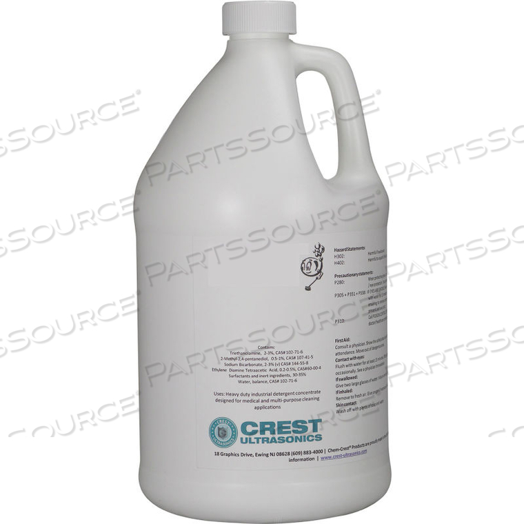CHEM CREST 75A PHOSPHORIC ACID WASH SOLUTION - 4 X 1 GALLON BOTTLE - CREST ULTRASONIC by Crest Ultrasonics