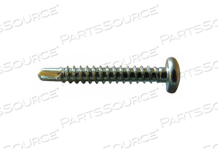 SELF DRILLING SCREW, #8 SIZE, 5/8 IN LG, STEEL, ZINC PLATED, PAN, PHILLIPS, 2 DRILL TIP TYPE by Fabory SELF DRILLING SCREW, #8 SIZE, 5/8 IN LG, STEEL, ZINC PLATED, PAN, PHILLIPS, 2 DRILL TIP TYPE by Fabory