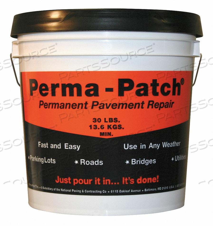 PERMANENT PAVEMENT REPAIR 30 LB. PAIL by Perma-Patch PERMANENT PAVEMENT REPAIR 30 LB. PAIL by Perma-Patch