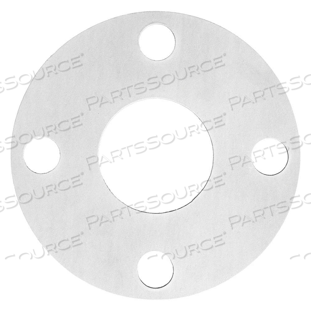 FULL FACE FLANGE GASKET, CLASS 150, ARAMID, SBR BINDER, FOR 1 IN PIPE, 1/64 IN THICK, WHITE by Approved Vendor