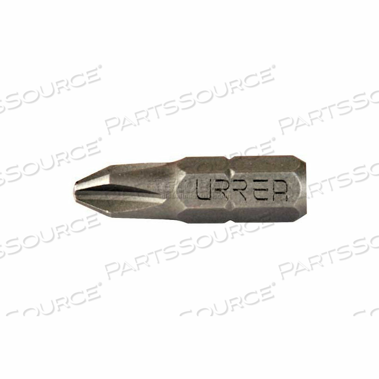PHILLIPS SCREWDRIVER BIT, 1" LONG, PHILLIPS TIP #1 by Urrea Professional Tools