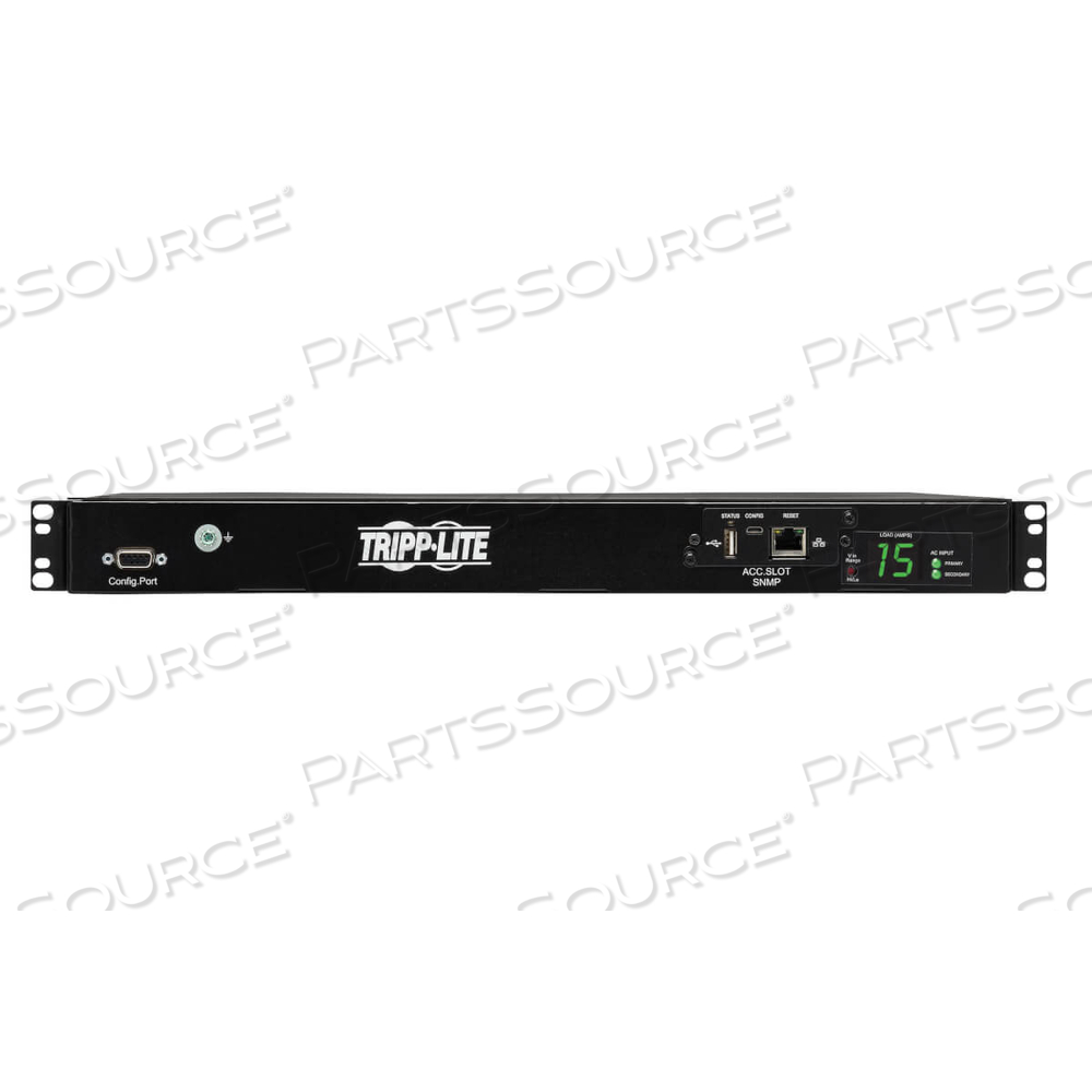 PDU SWITCHED ATS 2/2.4KW 200/240V 10 C13 2 C14 3.6M CORDS 1URM by Tripp Lite PDU SWITCHED ATS 2/2.4KW 200/240V 10 C13 2 C14 3.6M CORDS 1URM by Tripp Lite