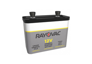 BATTERY FENCE/IGNITION, INDUSTRIAL, CARBON ZINC, 12V, 8.0 AH by Rayovac