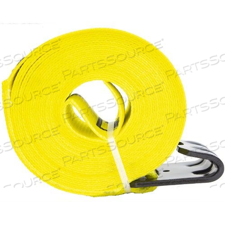 43795-10-30 S-LINE WINCH STRAPS FLAT HOOK 4"X 30' 5,400 LBS by S-Line