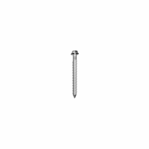 TAPKING CONCRETE SCREW ANCHOR - 1/4" X 2-1/4" - SLOTTED IND. HEX WASHER HEAD - STEEL - 100 PK by Brighton Best