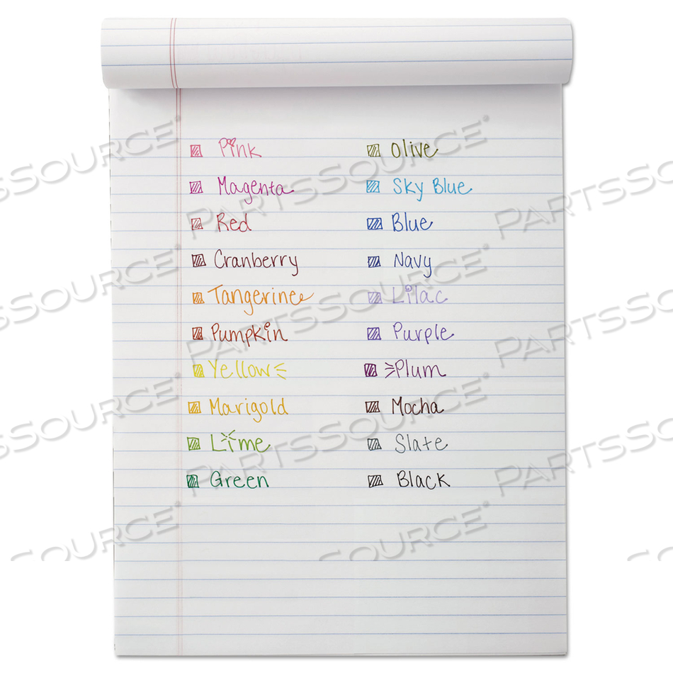 POINT GUARD FLAIR FELT TIP POROUS POINT PEN, STICK, MEDIUM 0.7 MM, ASSORTED INK AND BARREL COLORS by Paper Mate