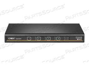 CYBEX SECURE MULTIVIEWER KVM SWITCH SCMV245DPH, KVM / AUDIO / USB SWITCH, 4 X KVM / AUDIO / USB, 1 LOCAL USER, AC 100, 240 V by Vertiv