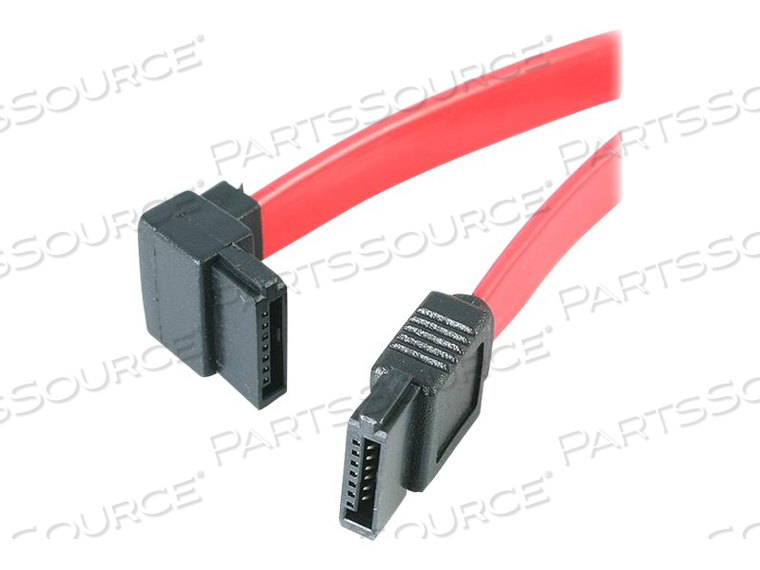 THIS LEFT ANGLED SATA CABLE FEATURES A STANDARD (STRAIGHT) MALE SERIAL ATA CONNE by StarTech.com Ltd.