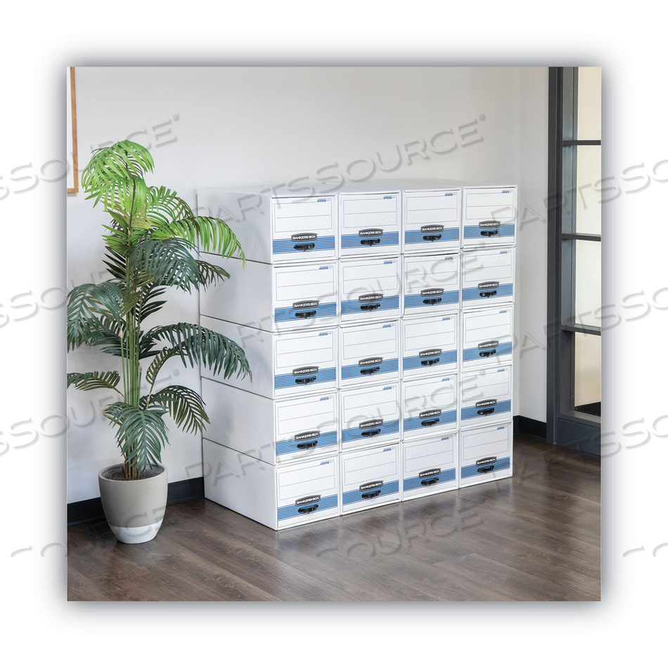 STOR/DRAWER STEEL PLUS, LEGAL BOX, 16-3/4X25-1/2X11-1/2, KRAFT/GRN by Bankers Box STOR/DRAWER STEEL PLUS, LEGAL BOX, 16-3/4X25-1/2X11-1/2, KRAFT/GRN by Bankers Box