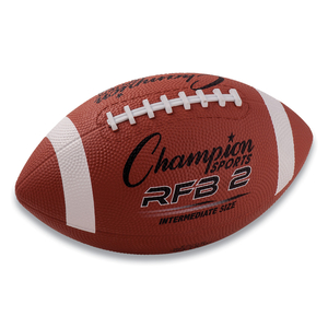 RUBBER SPORTS BALL, FOR FOOTBALL, INTERMEDIATE SIZE, BROWN by Champion Sports