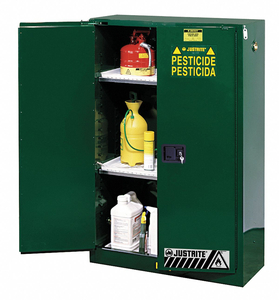 SAFETY CABINET PESTICIDE 45 GAL GREEN by Justrite