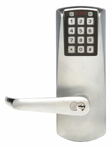 ELECTRONIC LOCK SATIN CHROME 12 BUTTON by E-Plex