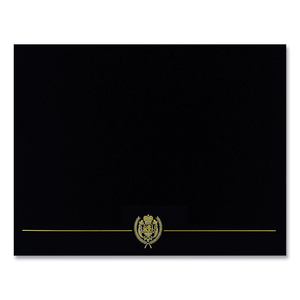 CLASSIC CREST CERTIFICATE COVERS, 9.38 X 12, BLACK, 5/PACK by Great Papers