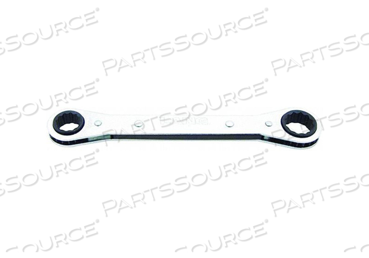 FLAT RATCHET BOX WRENCH 3/8 X 7/16 12 PT by Lang