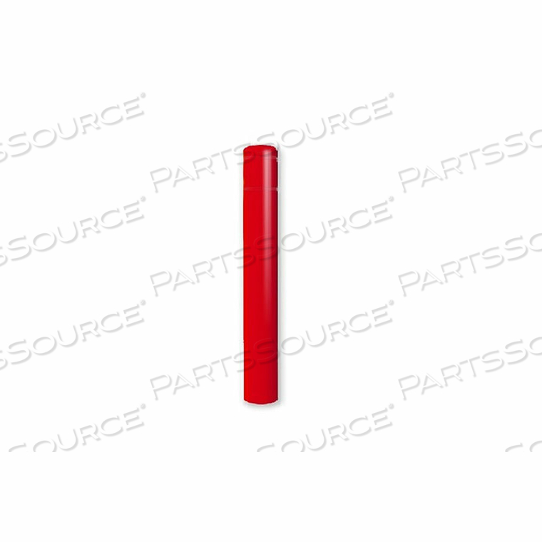 BOLLARD COVER, 7" DIA. X 52"H, RED W/ NO TAPE by Post Guard
