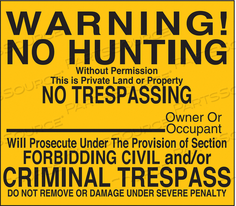 TRAFFIC SIGN 12 X 12IN BK/YEL TEXT by Lyle Signs Inc.