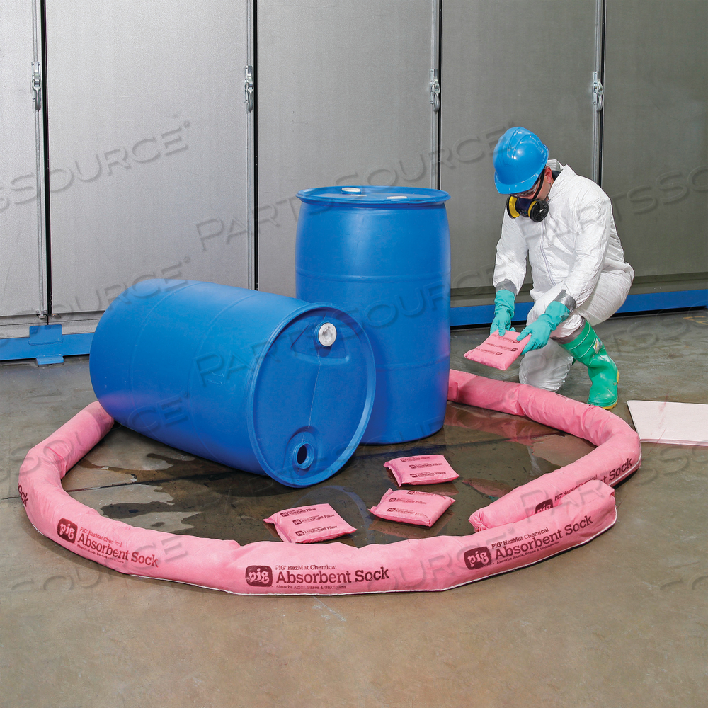 PIG HAZMAT CHEMICAL ABSORBENT DIKE by New Pig Corporation