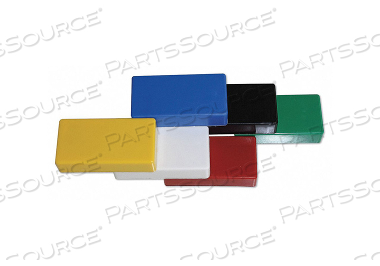 CERAMIC MAGNETS RECTANGLE ASSORTED PK6 by Magna Visual