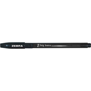 Z-GRIP BASICS LV STICK BALLPOINT PEN, MEDIUM 1MM, BLACK INK/BARREL, 30/PACK by Zebra Pen Corporation