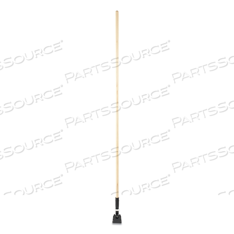 SNAP-ON HARDWOOD DUST MOP HANDLE, 1.5" DIA X 60", NATURAL by Rubbermaid Medical Division
