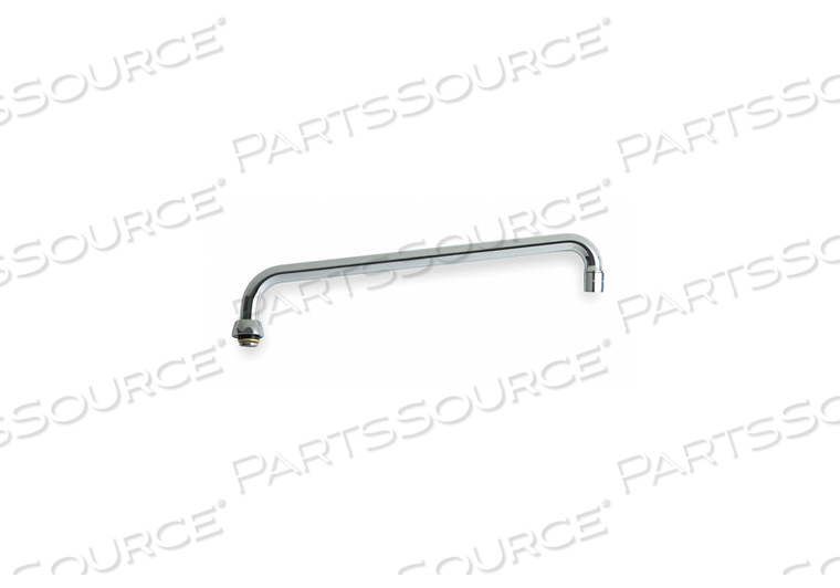 SPOUT, FITS BRAND CHICAGO FAUCETS, FOR USE WITH SERIES MANUAL, FOR USE WITH MFR. MODEL NUMBER 1100-ABCP, FAUCET SPOUT SHAPE ANGLED STRAIGHT, by Chicago Faucets