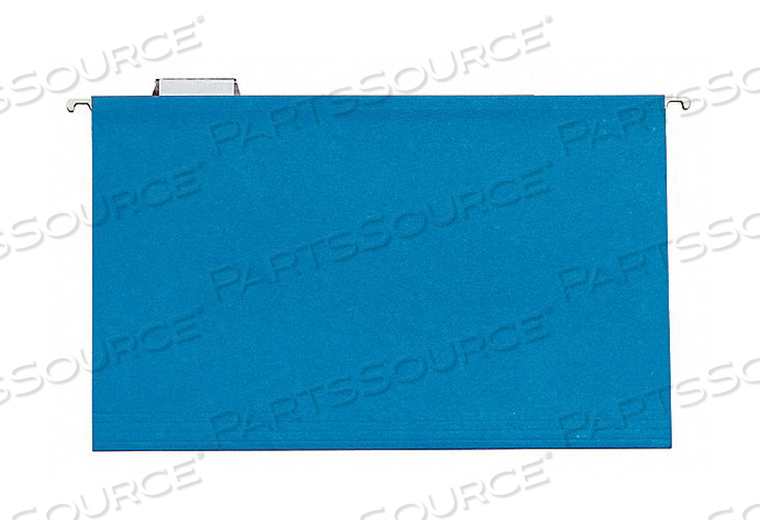 HANGING FILE LEGAL FOLDERS BLUE PK25 by Ability One
